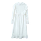 Geraldine Cotton Frill Lace Dress watereverysunday