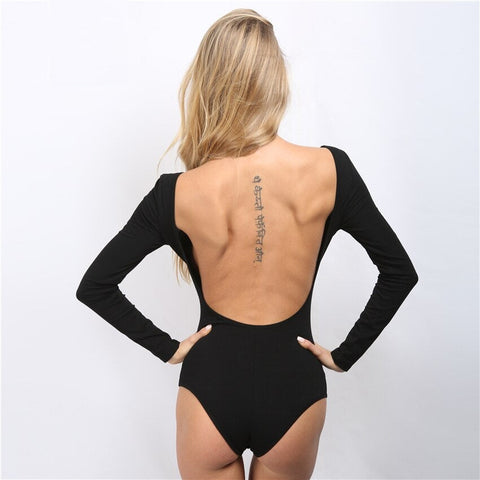  LEINIDINA Bodysuit for Women Backless Sleeveless Tank