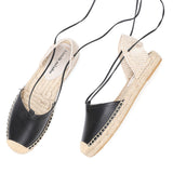 Giselle Leather Upper Espadrille Sandals - 3 Colors watereverysunday