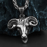 Goat Head Pendant Necklace watereverysunday