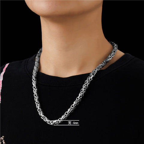 Goth Great Wall Chain Necklace watereverysunday