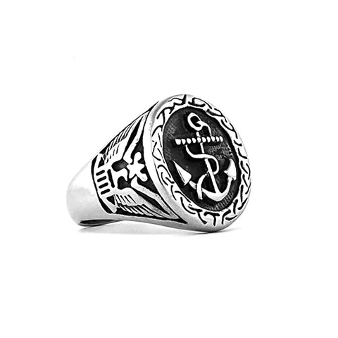 Goth Pirate Ship Anchor Ring watereverysunday