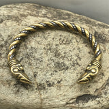 Goth Viking Raven Steel Braids Bracelet watereverysunday