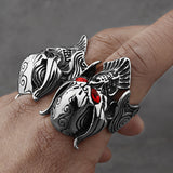 Goth Wolf Tooth Ring watereverysunday