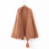 Gracie Chunky Knit Tasseled Cardigan Sweater - 5 Colors watereverysunday