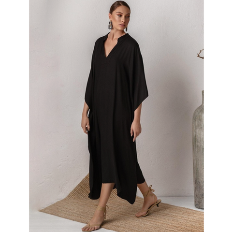Gracie Silky Kaftan Tunic Dress - 3 Colors watereverysunday Gracie Silky Kaftan Tunic Dress - 3 Colors watereverysunday