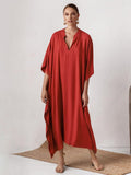 Gracie Silky Kaftan Tunic Dress - 3 Colors watereverysunday