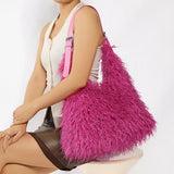 Greta Shaggy Faux Fur Tote Bag