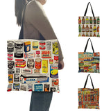 Vintage 80's Product Retro Graphic Tote Bags