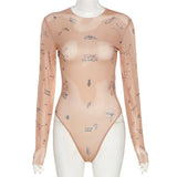 Aeris Tattoo Symbols Tissue Bodysuit