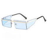 Nava Rectangle Rimless Visor Sunglasses