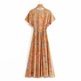 Karuna Floral Boho Wrap Maxi Dress