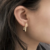 Dafne Minimalist Square Hoop Earrings