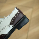 Soriano Two Tone Oxford Brogue Loafers