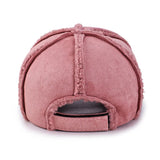 Faux Shearling Suede Fleece Baseball Hat