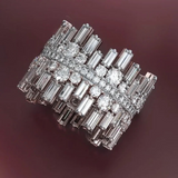 Luxe Cubic Zirconia Icicle Cocktail Ring