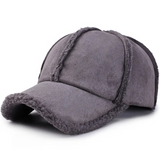 Faux Shearling Suede Fleece Baseball Hat