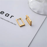 Dafne Minimalist Square Hoop Earrings