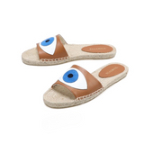 Prudence Blue Eye Espadrilles Slippers