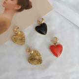 Cute Heart Pendent Earrings