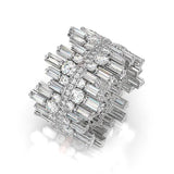 Luxe Cubic Zirconia Icicle Cocktail Ring