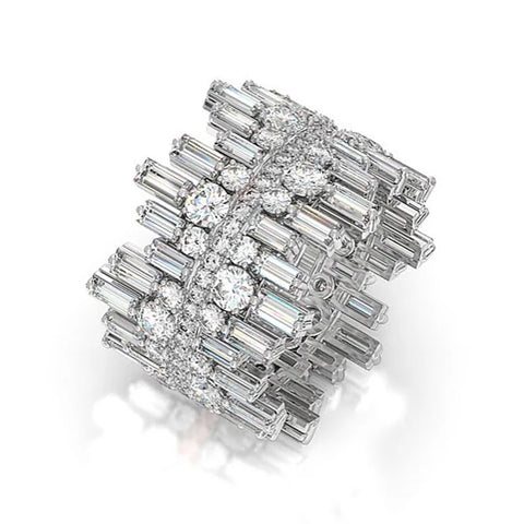 Luxe Cubic Zirconia Icicle Cocktail Ring