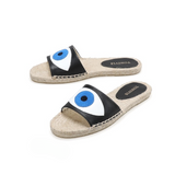 Prudence Blue Eye Espadrilles Slippers