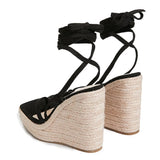 Kelly Gladiator Espadrille Wedge Sandals - 2 Colors