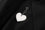 McKay Heart Charm Embellished Blazer