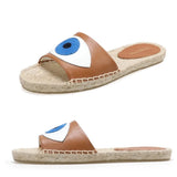 Prudence Blue Eye Espadrilles Slippers