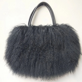 Catala Mongolian Lamb Fur Handbag