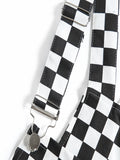 Zoe Retro Checkerboard Hip-Hop Overalls