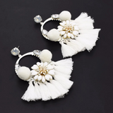 Manuel Boho Tassel Drop Earrings