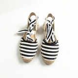 Capucine Breton Stripe Espadrille Sandals