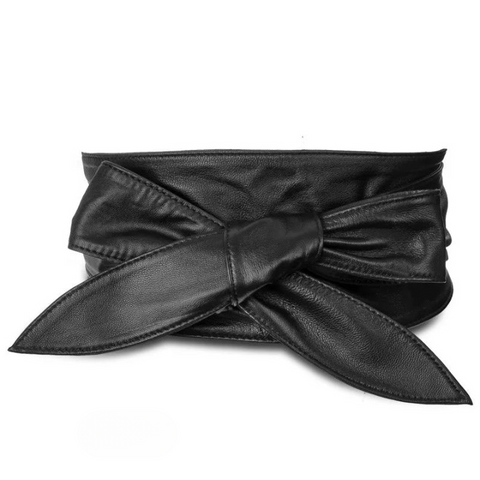 Faux Leather Bow Knot Cummerbunds Belt