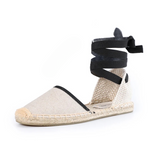 Brielle Casual Pattern Lace-Up Espadrille Sandals