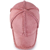 Faux Shearling Suede Fleece Baseball Hat