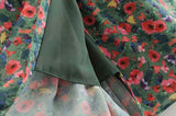 Lila Side Slit Floral Midi Skirts