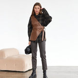 Hanzel Faux Leather One Shoulder Vest - 2 Colors watereverysunday