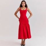 Harriet Ruffled Maxi Tank Dress