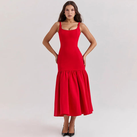 Harriet Ruffled Maxi Tank Dress