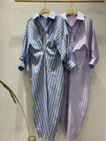 Haru Striped Casual Shirts Dress watereverysunday