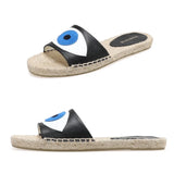 Prudence Blue Eye Espadrilles Slippers