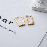 Dafne Minimalist Square Hoop Earrings