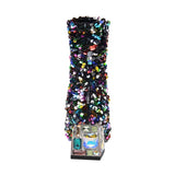 Liosa Colorful Sequin Ankle Boots