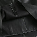 Ines Faux Leather Midi Skirt