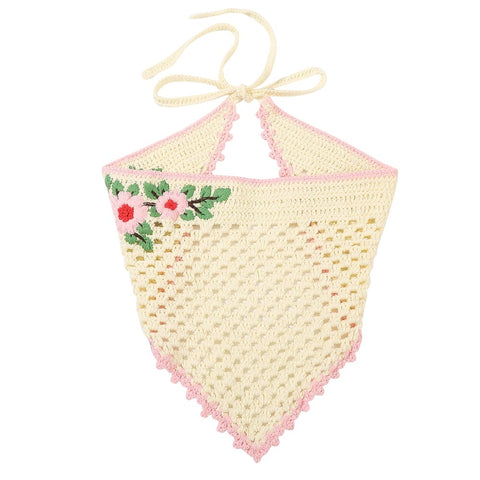 Heidi Crochet Floral Head Scarf