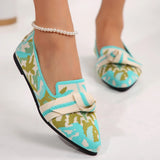 Helsey Jacquard Pointed-Toe Loafers
