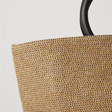 Henna Raffia Bag with Ring Handle - 2 Colors watereverysunday