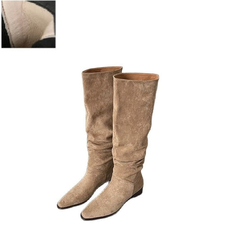 Hera Suede Knee High Boots - 2 Colors